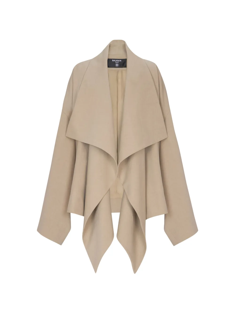 Balmain loose gabardine jacket - Neutrals
