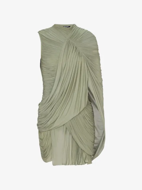 Balmain draped flowing dress