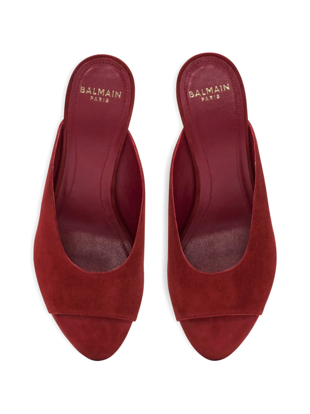 Balmain Suède sandalen Rood