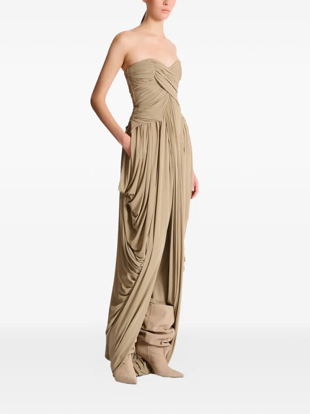  Balmain Mono Palabra De Honor Drapeado - Neutro 