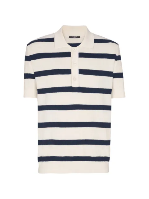 Balmain striped-pattern polo shirt 