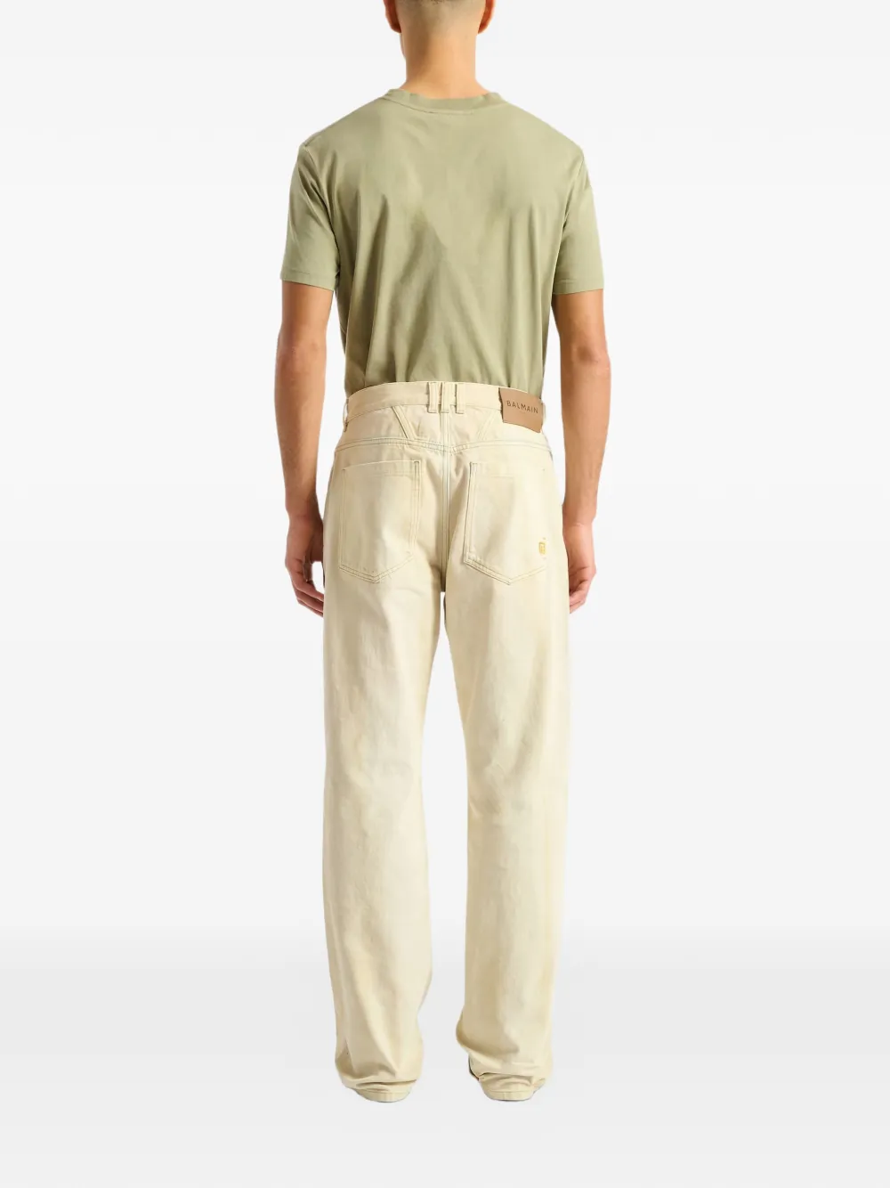 Balmain Vervaagde jeans Beige