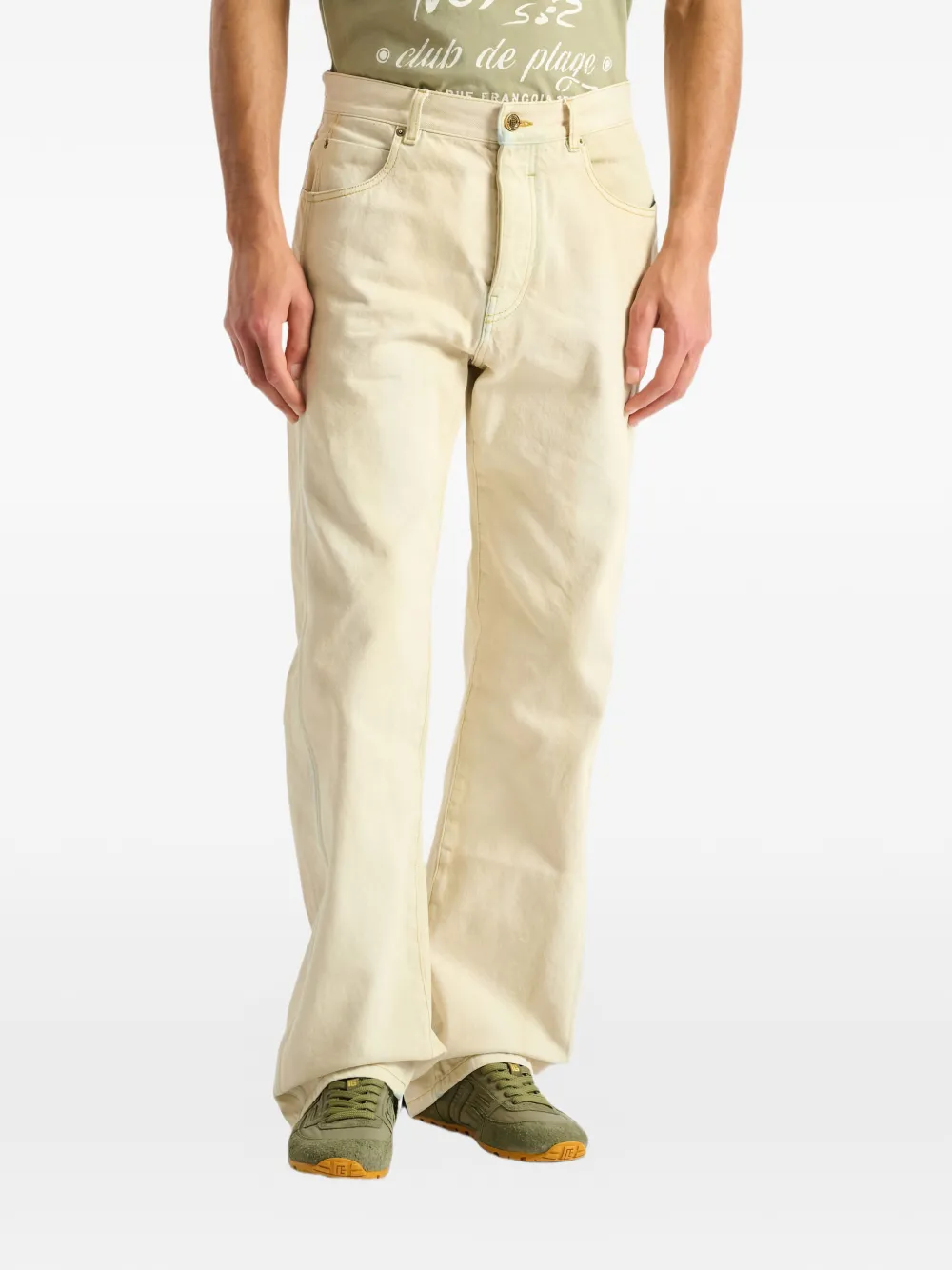 Balmain Vervaagde jeans Beige