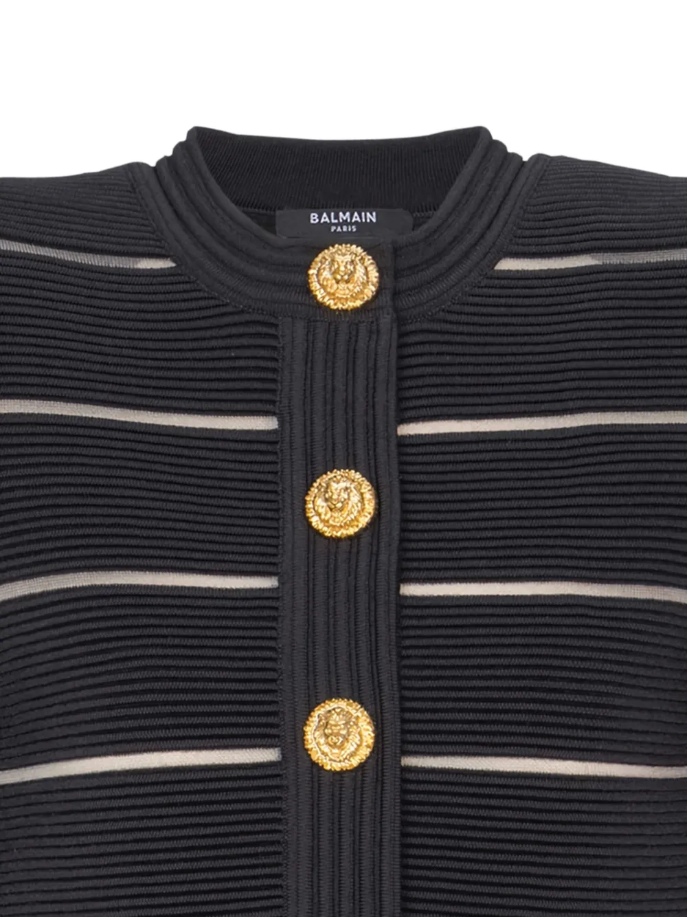 専用週末断捨離BALMAIN ニット38ショート丈 Balmain short-sleeve Cardigan | Black | FARFETCH