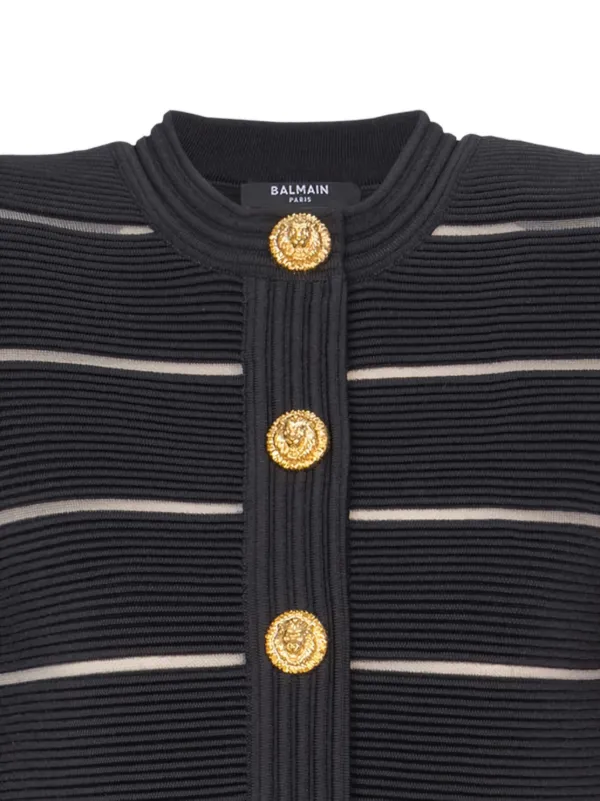 Balmain short-sleeve Cardigan | Black | FARFETCH
