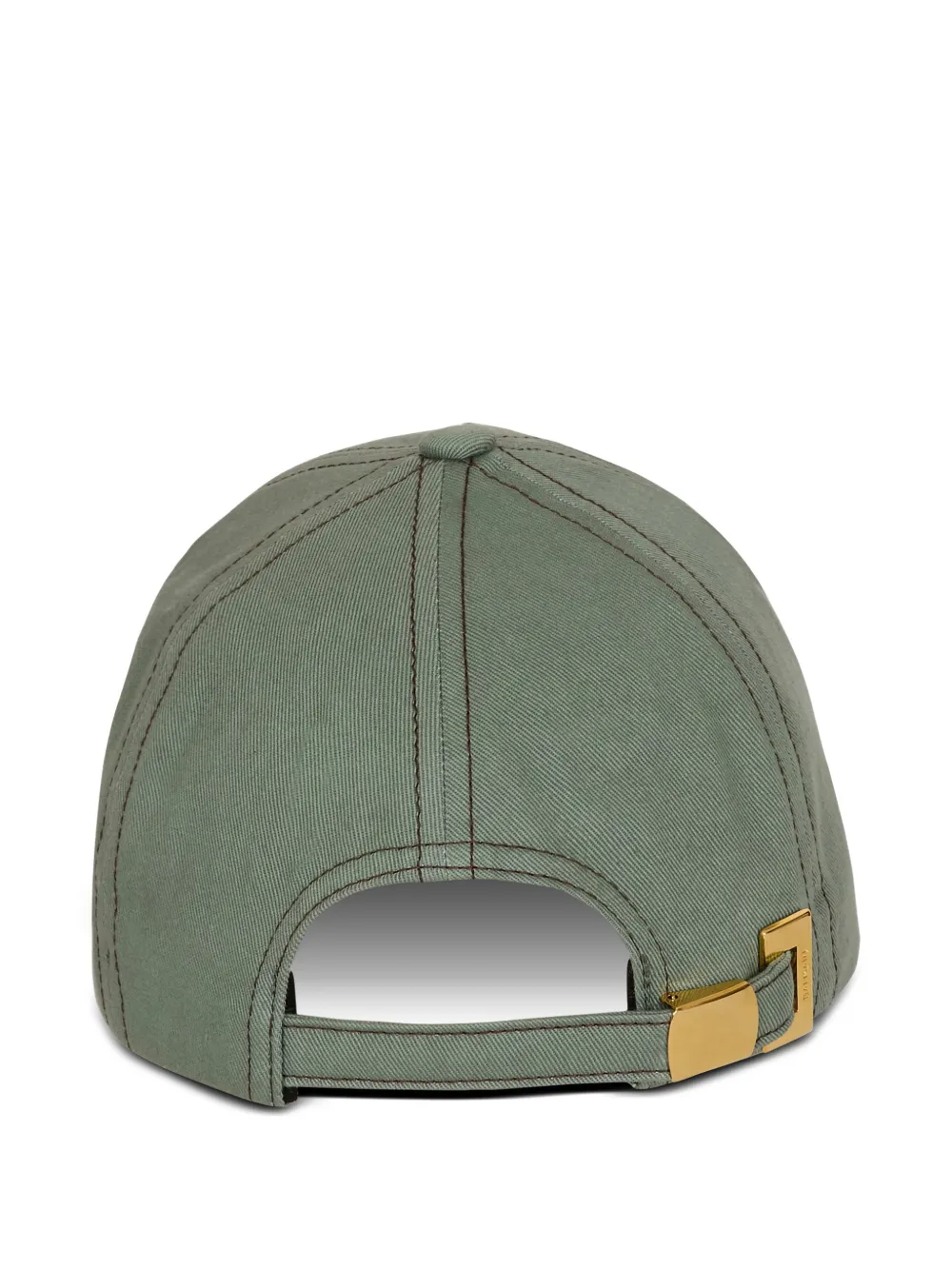  Balmain Logo-embroidery Baseball Cap - Green 