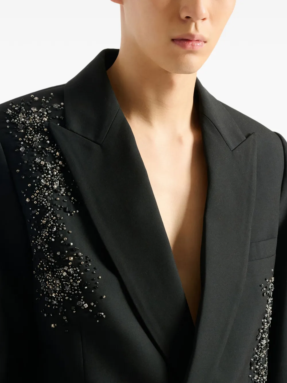 Balmain Blazer met dubbele rij knopen Zwart