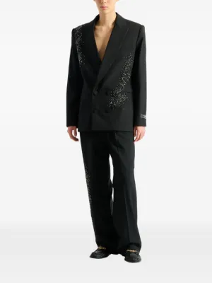 もっちゃんyes様BALMAIN バルマンテーラードジャケット羊革ブラック LL 中古・古着通販】BALMAIN (バルマン) レザーテーラードジャケット