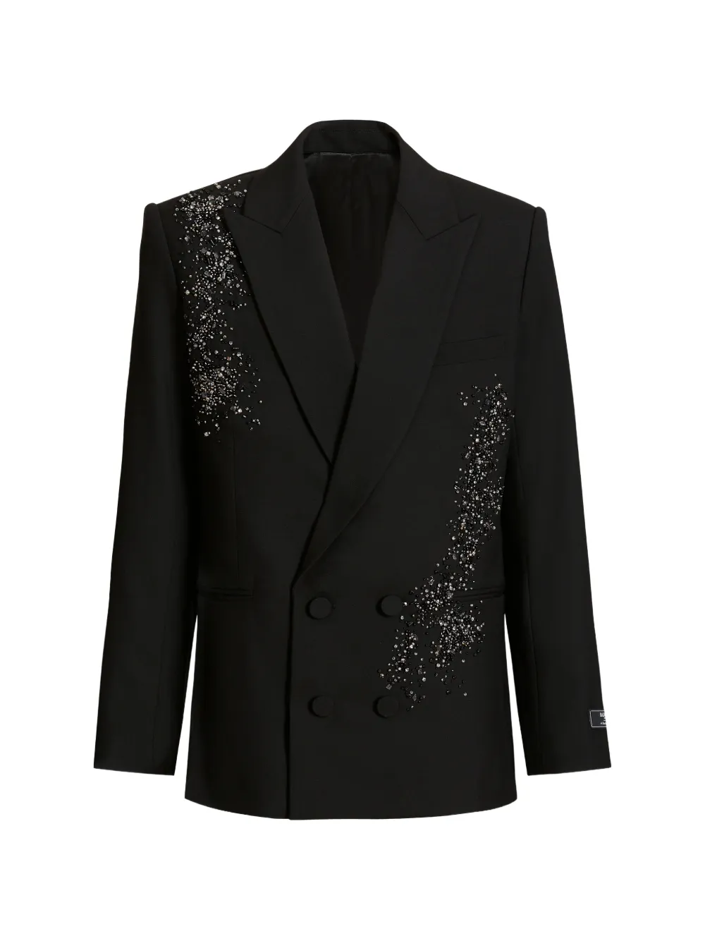 Balmain Blazer met dubbele rij knopen Zwart