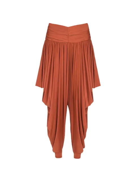 Balmain pantalon fuselé à taille ceinturée