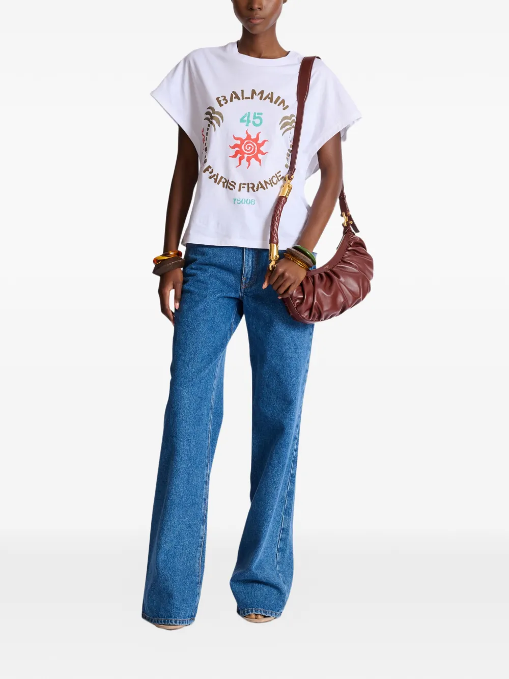  Balmain Printed T-shirt - White 