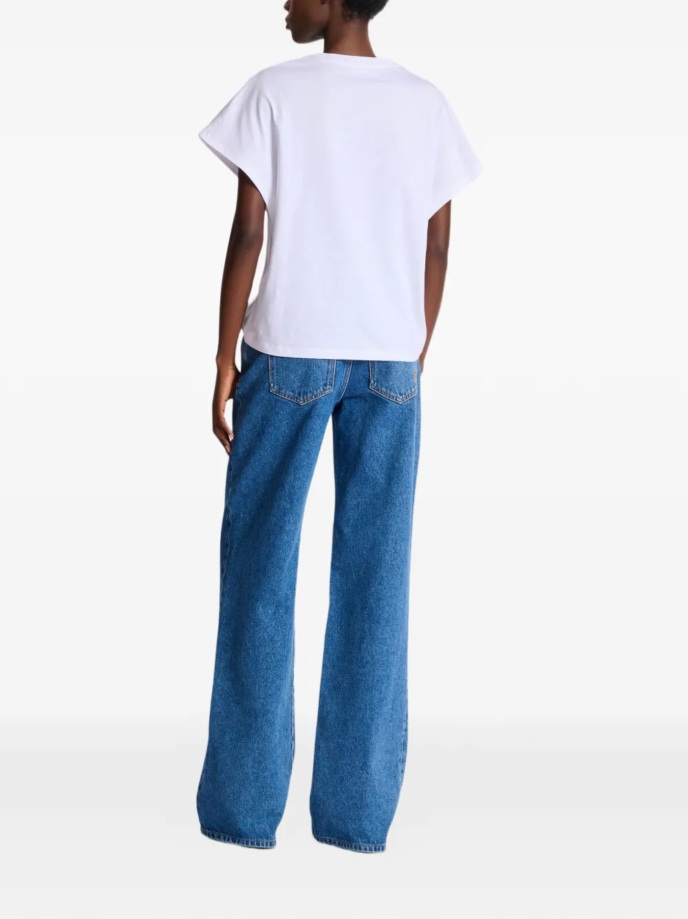 Balmain T-shirt met print Wit