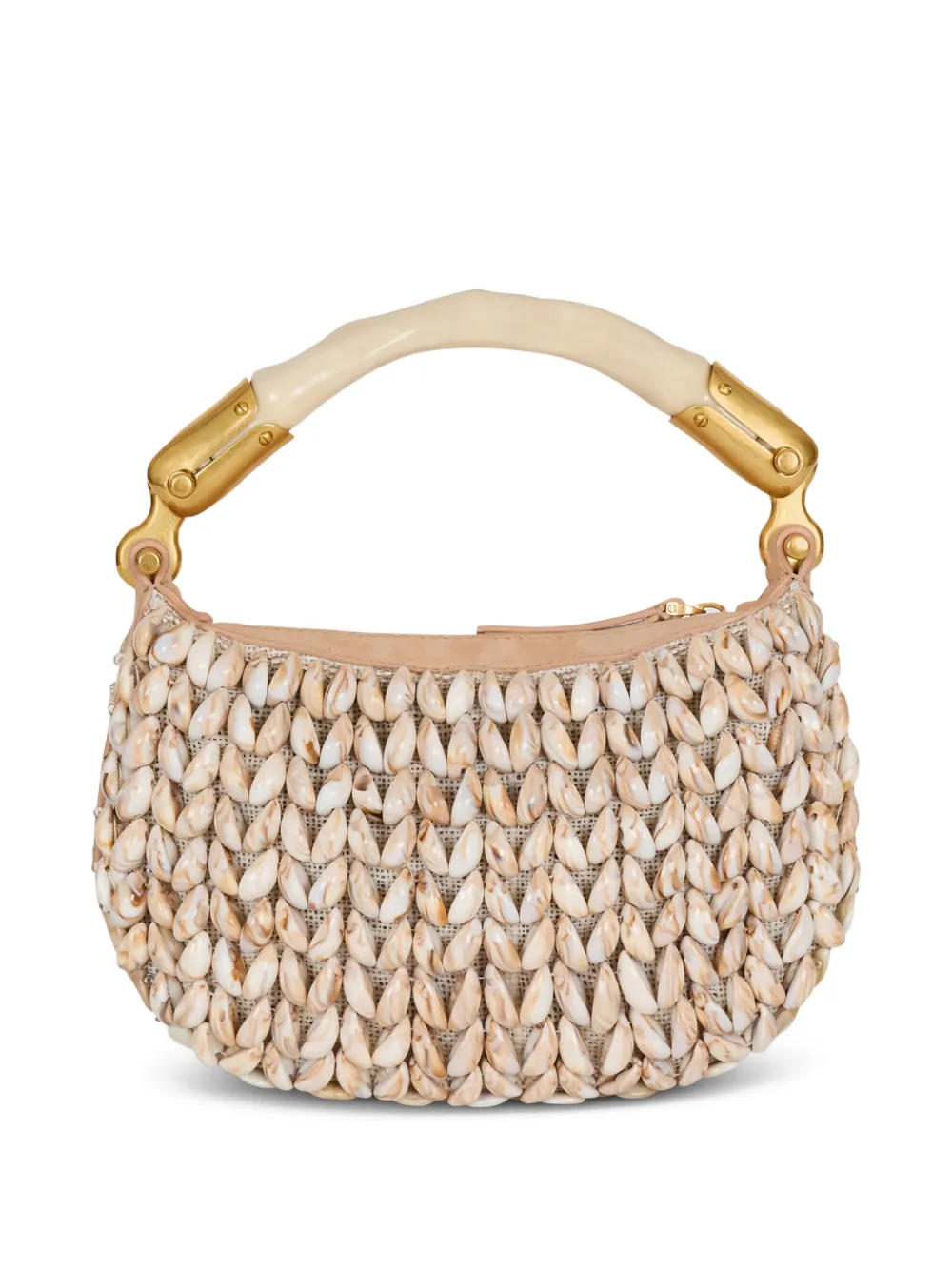 Balmain Shell-Tote Bag - Nude