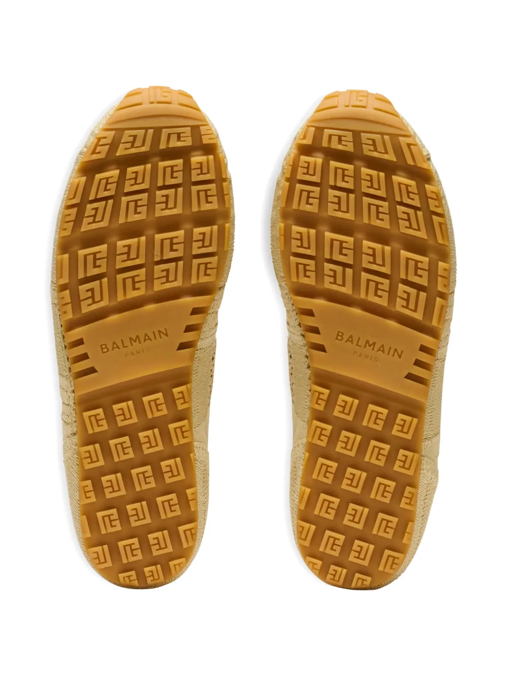 Balmain Racer 45 macramé sneakers Beige