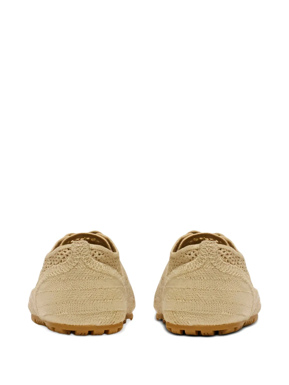 Balmain Racer 45 macramé sneakers Beige