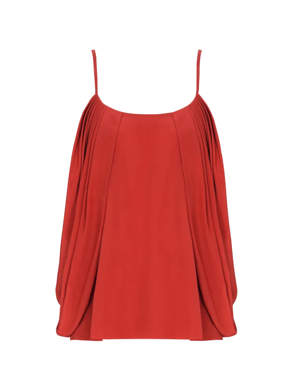 Balmain Blusa drappeggiata - Rosso