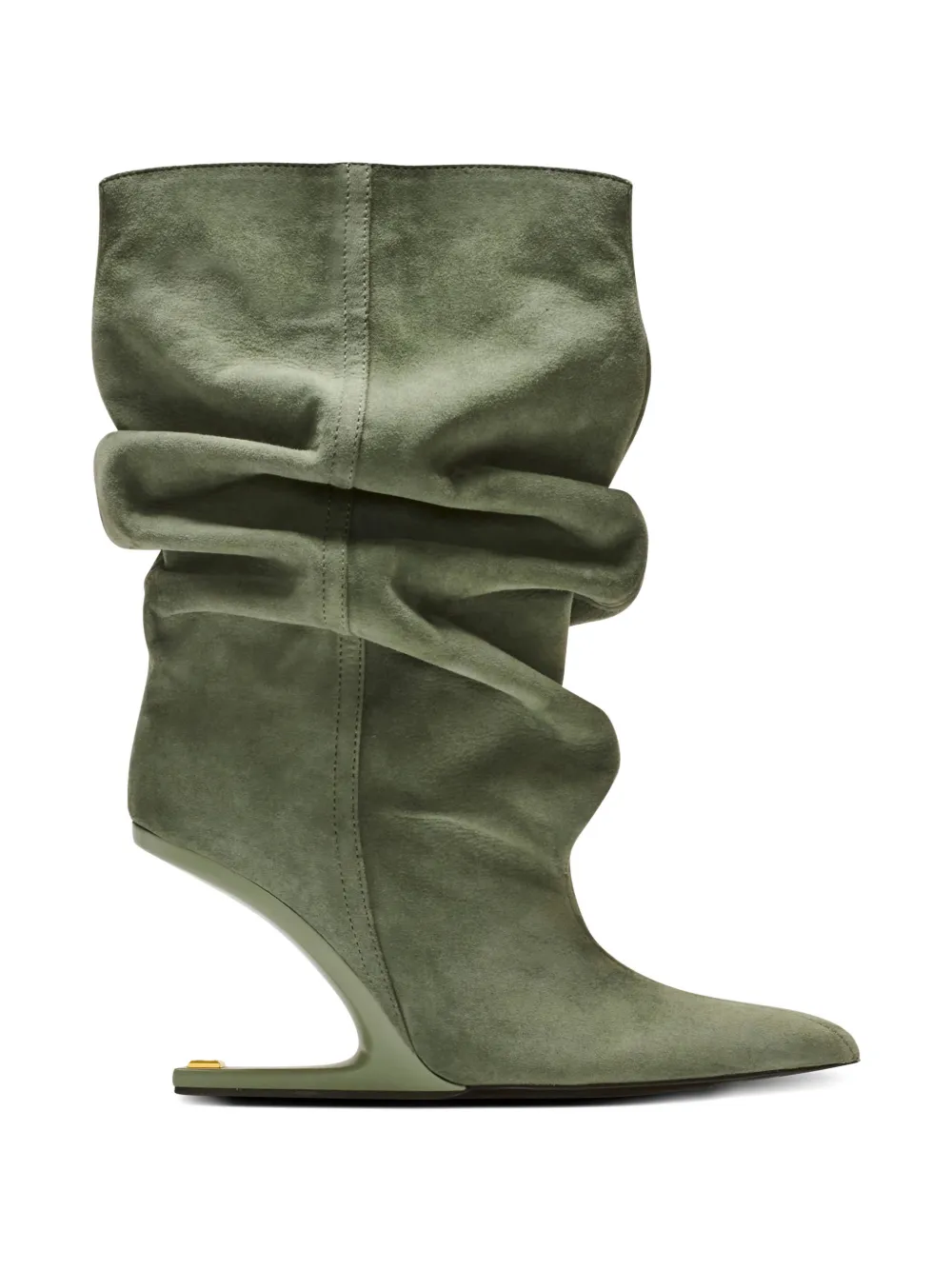 Balmain Stiefeletten mit Wedge-Absatz - Grün