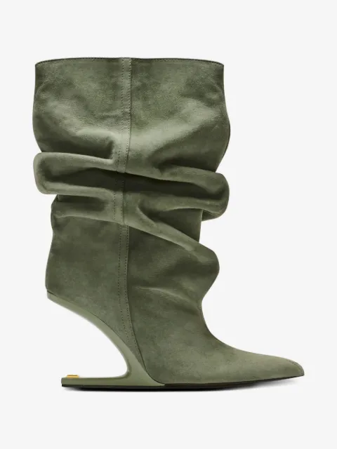 Balmain No Wedge suede ankle boots