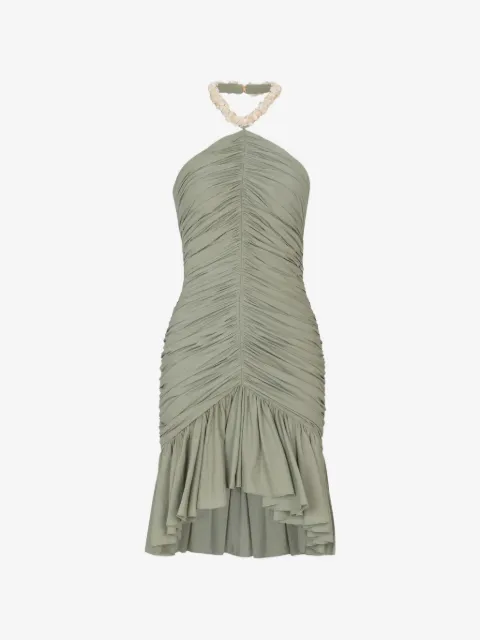 Balmain draped mini dress