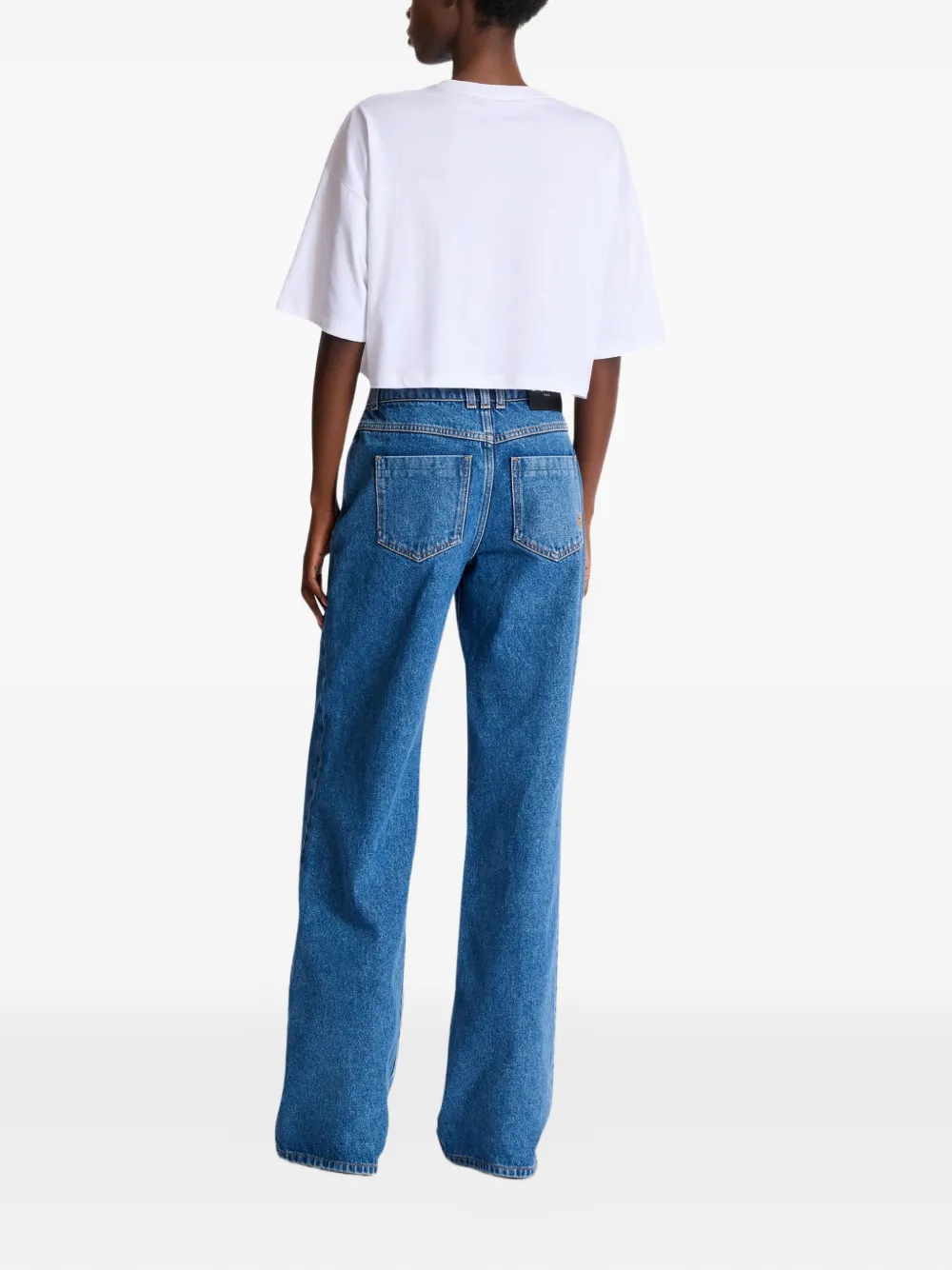 Balmain T-shirt met print Wit