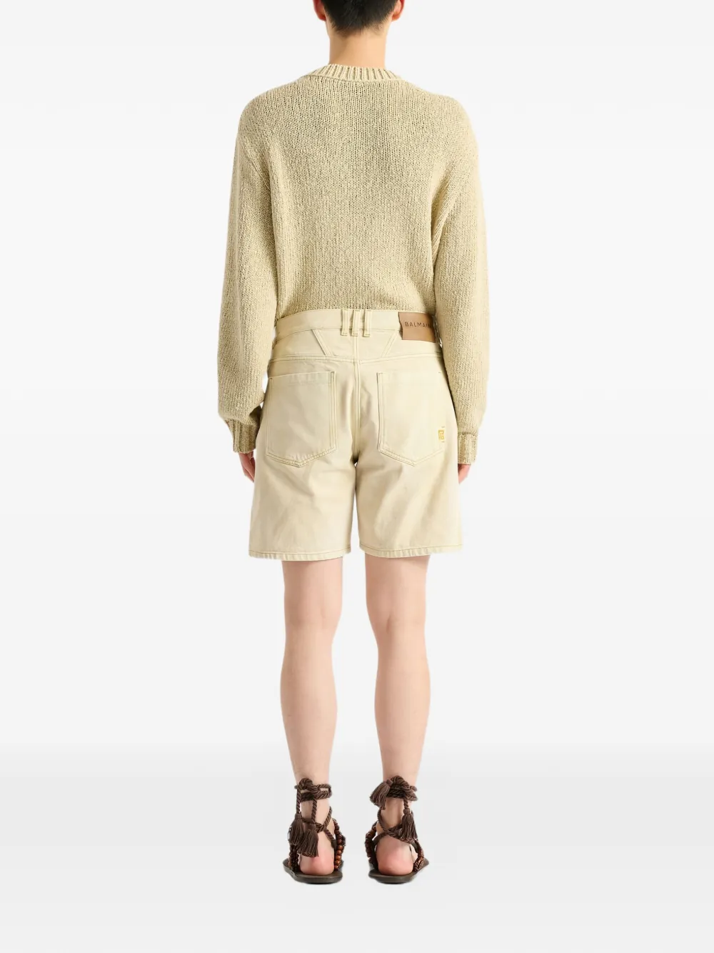 Balmain Bermuda shorts Beige