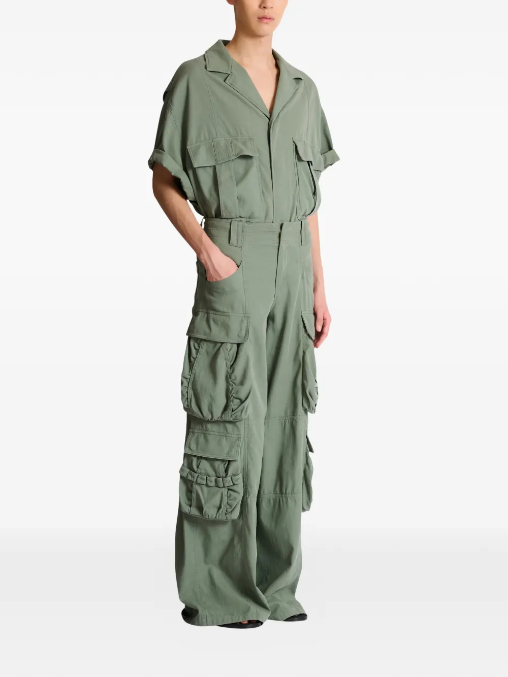  Balmain Multi-pocket Cargo Pants - Green 