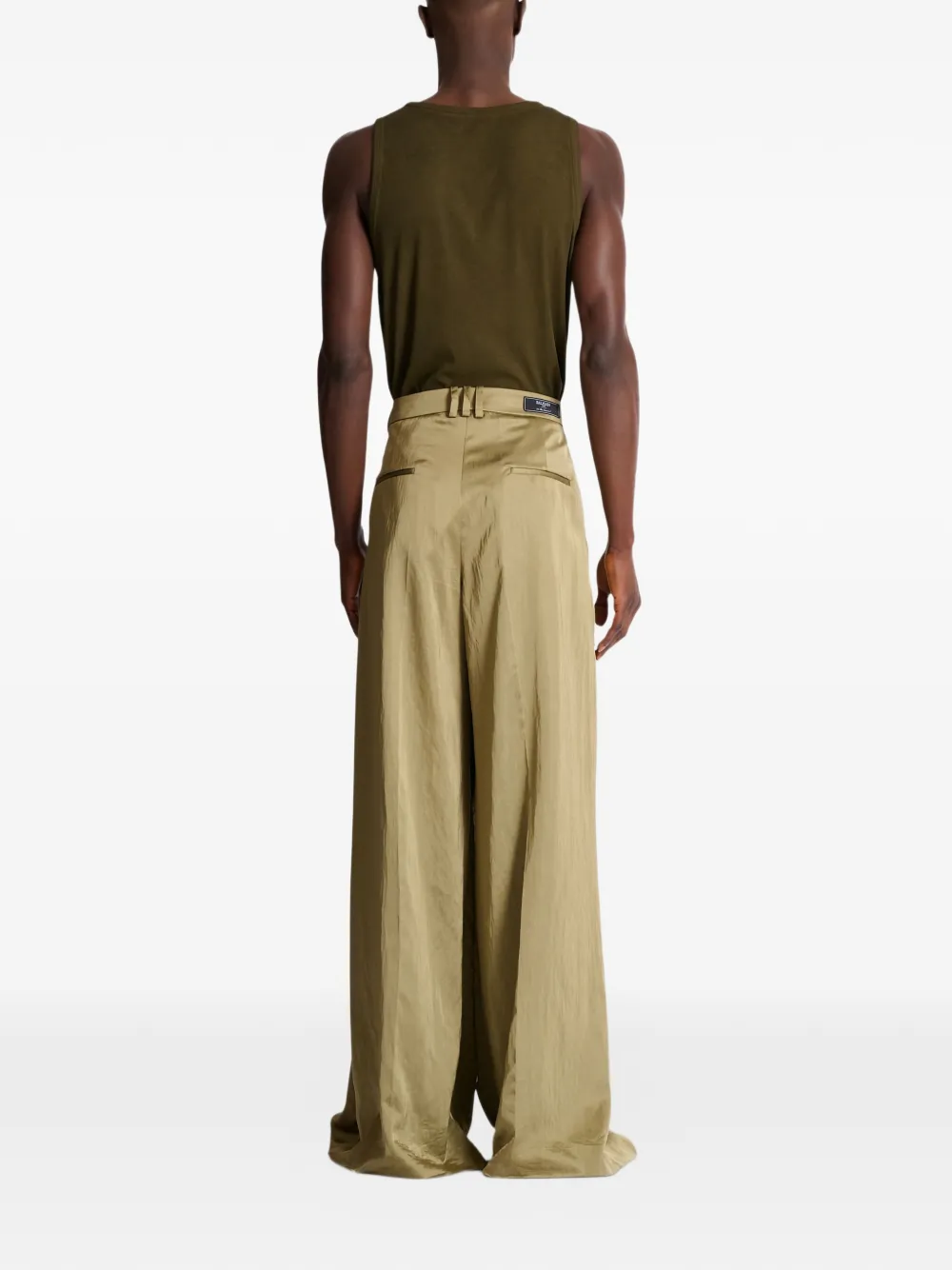 Balmain Pantalon met plooien Beige