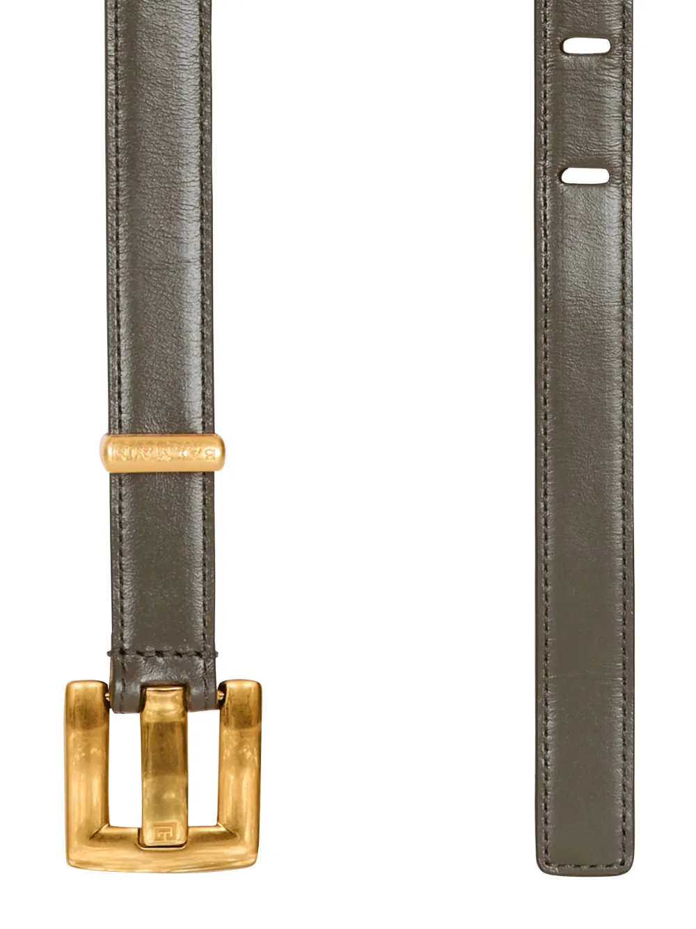  Balmain Cinturón De Piel - Verde 