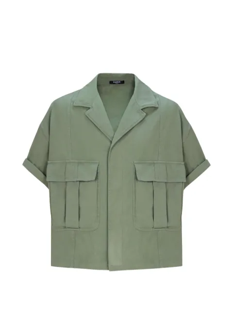 Balmain utility-pockets short-sleeve shirt
