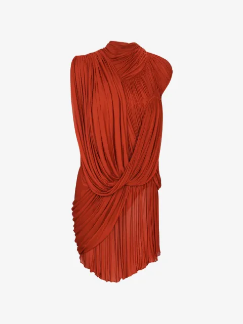 Balmain draped flowing jersey dress