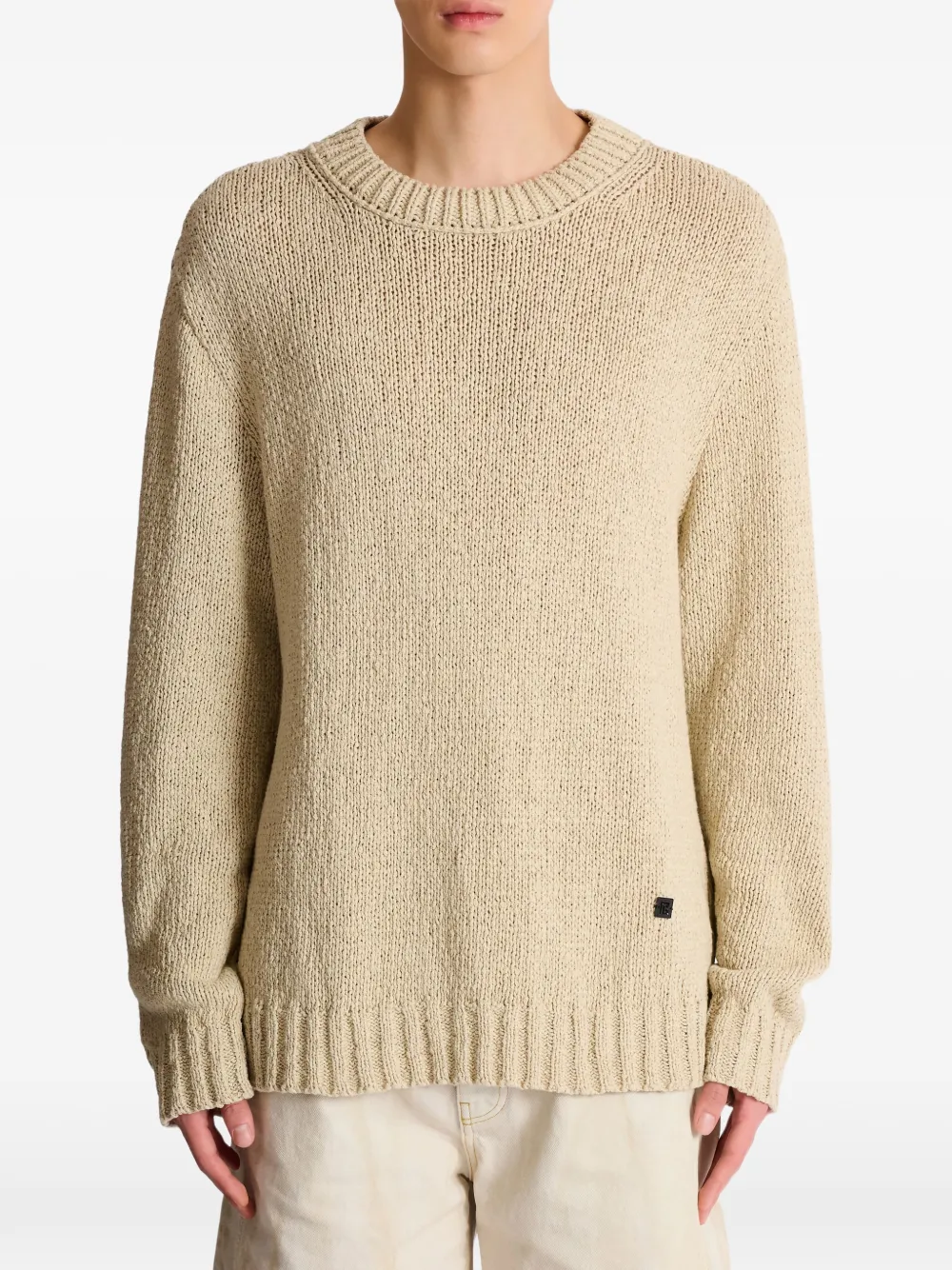 Balmain Trui met ronde hals Beige