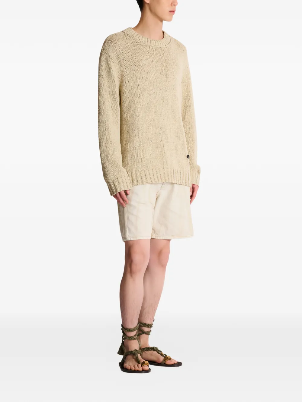  Balmain Crew-neck Sweater - Neutrals 