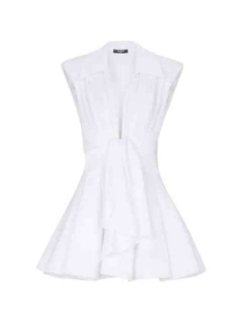Balmain tie-waist mini dress