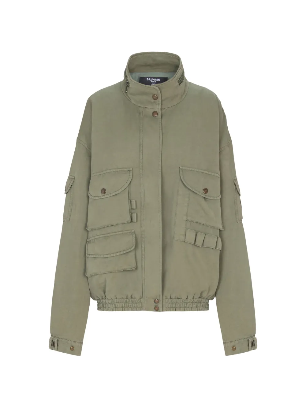 Balmain Bomber con tasche - Verde