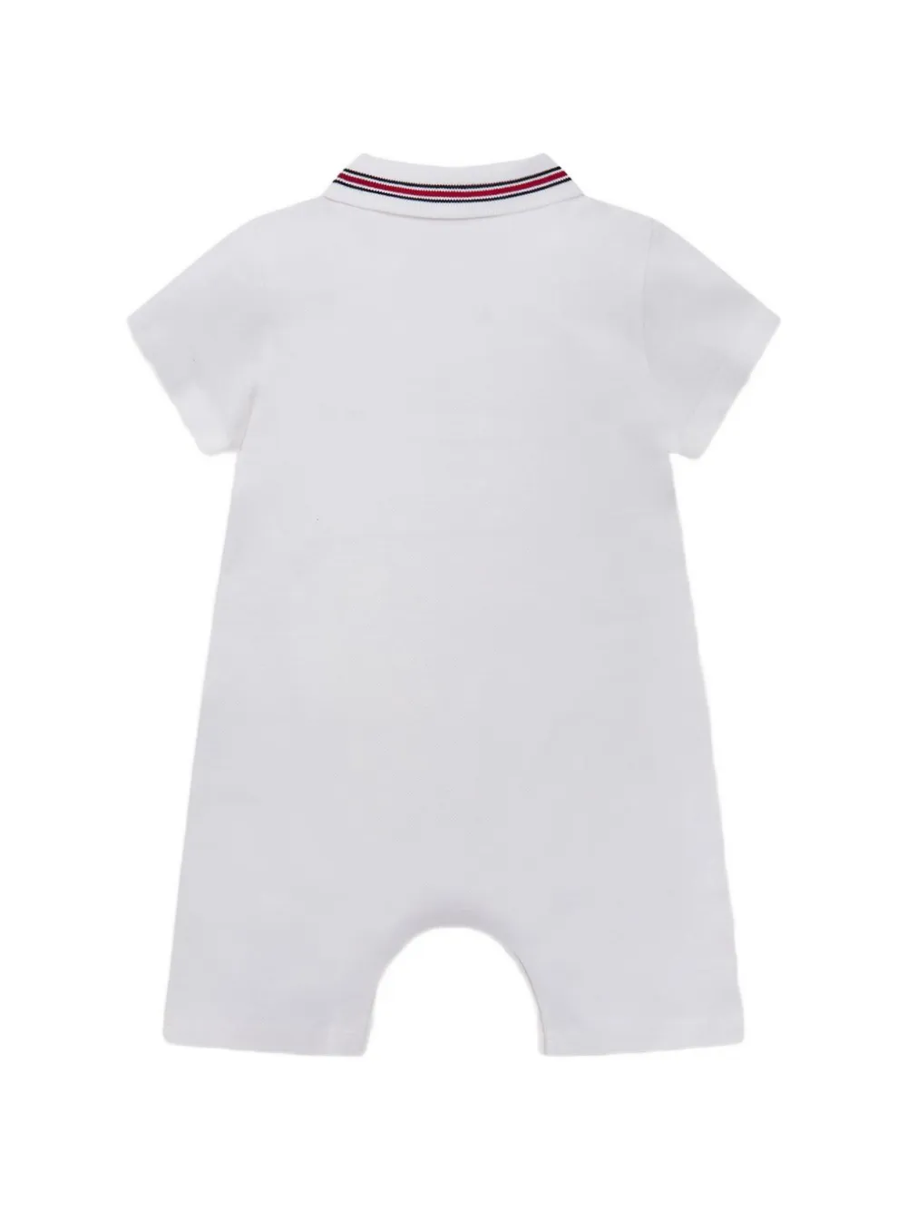 Moncler Enfant Babypakje met gestreepte kraag Wit