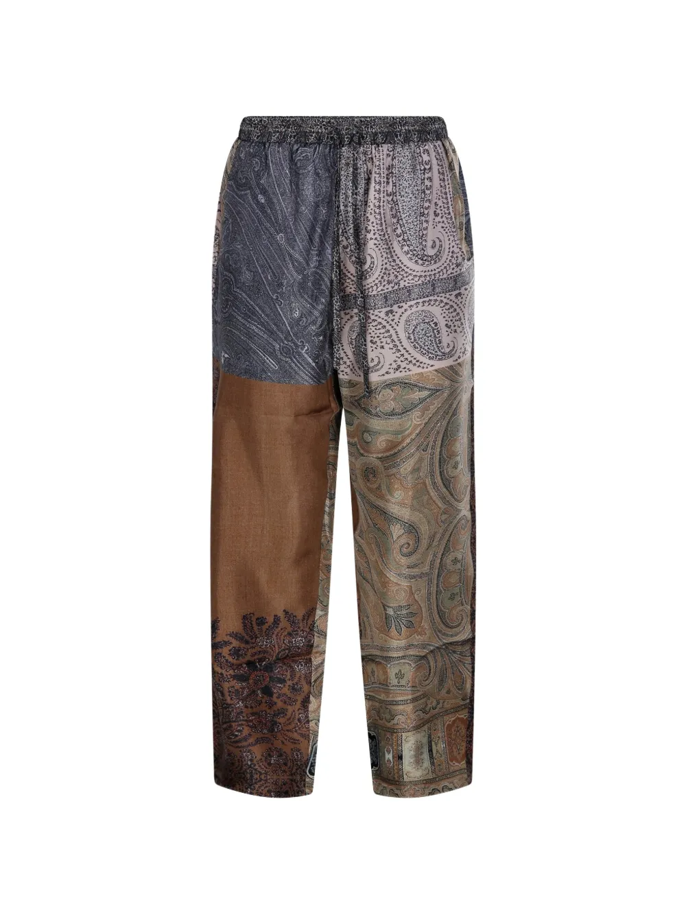 Pierre-Louis Mascia Aloe broek met patchwork Bruin
