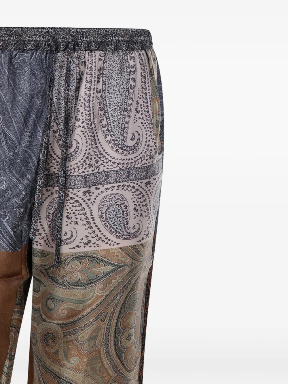 Pierre-Louis Mascia Aloe broek met patchwork Bruin
