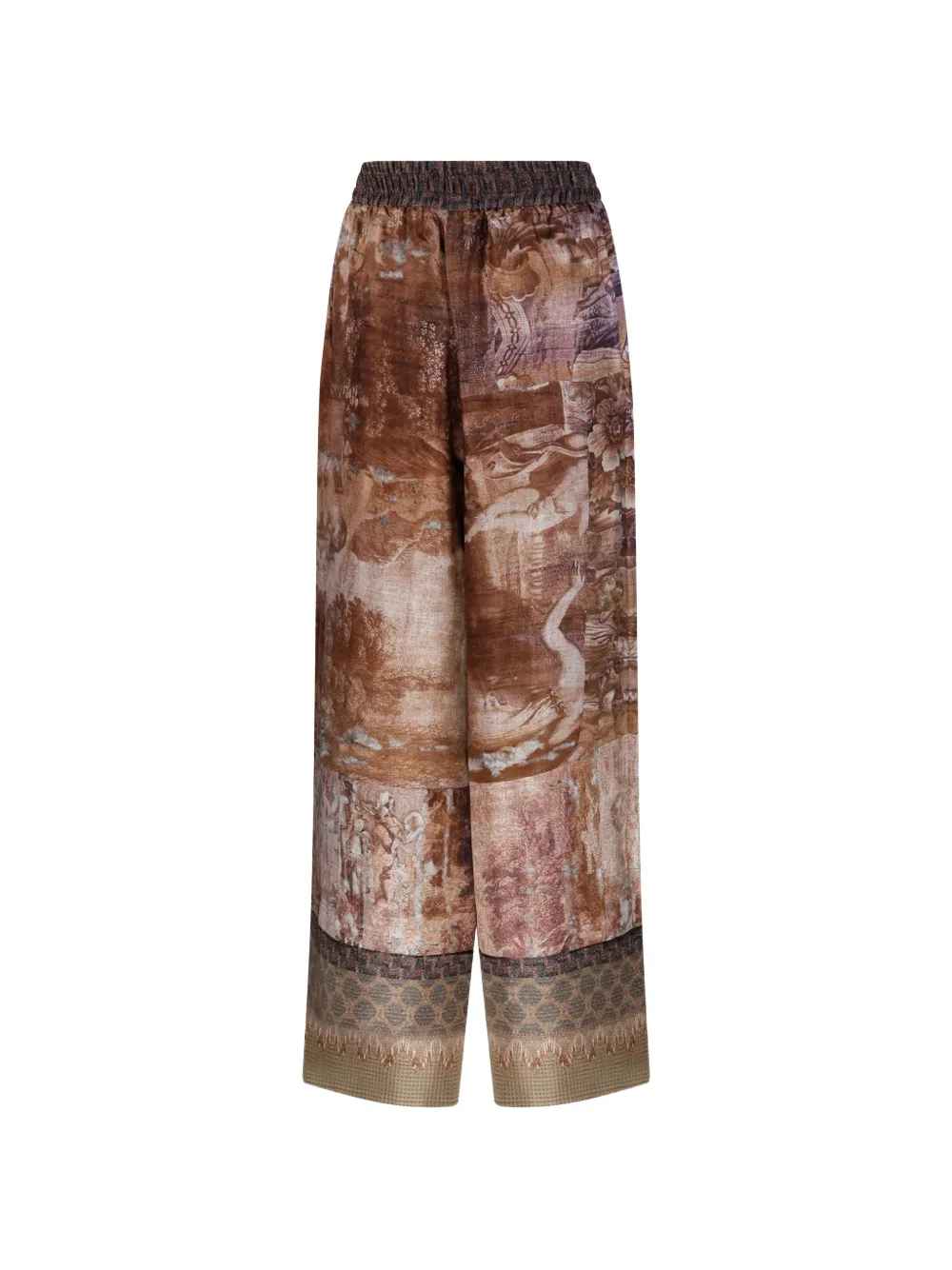 Pierre-Louis Mascia Aloe broek met print Bruin