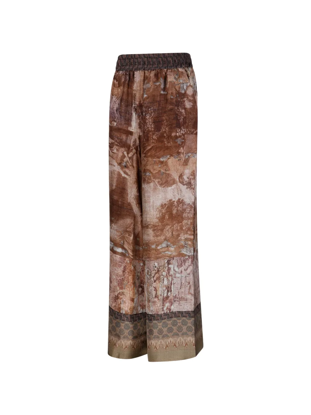 Pierre-Louis Mascia Aloe broek met print Bruin
