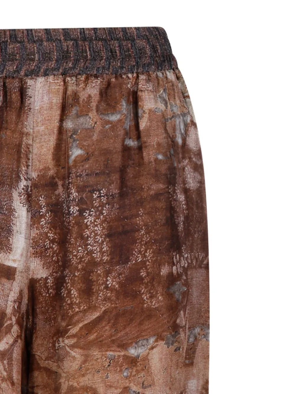 Pierre-Louis Mascia Aloe broek met print Bruin