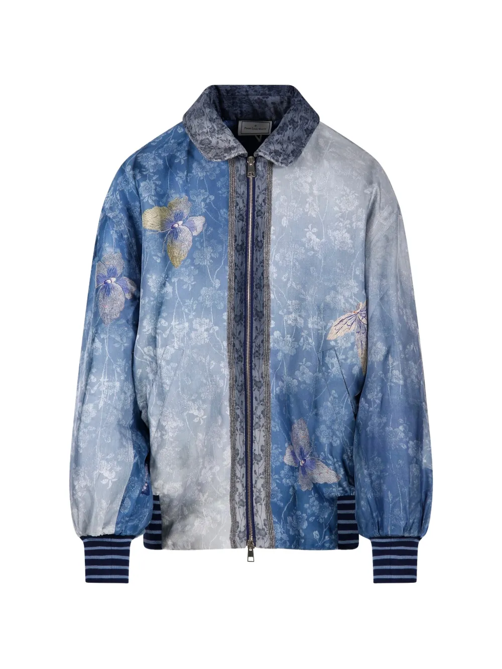 Pierre-Louis Mascia floral-print bomber jacket - Blu