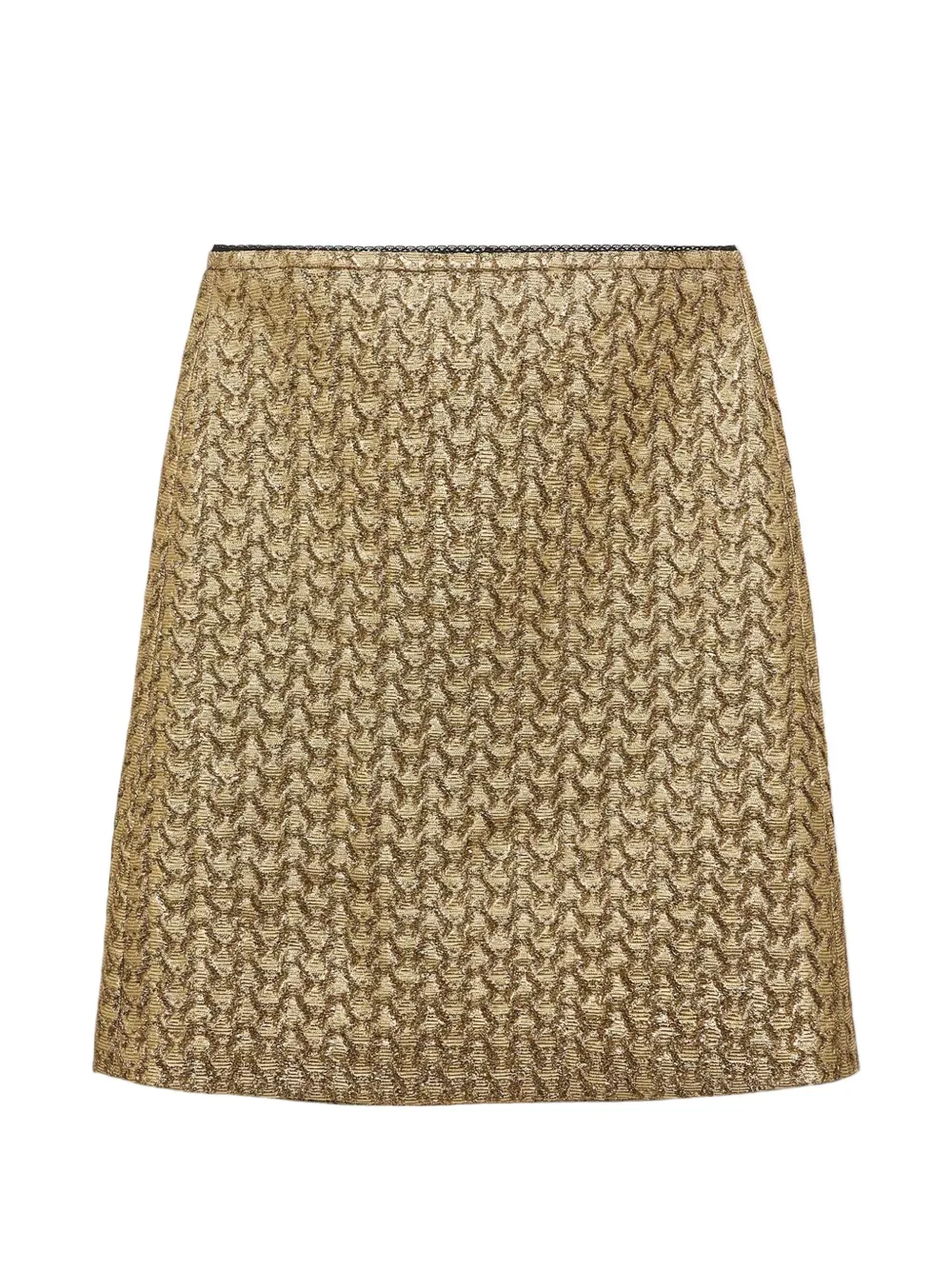Dorothee Schumacher brocade midi straight skirt - Giallo