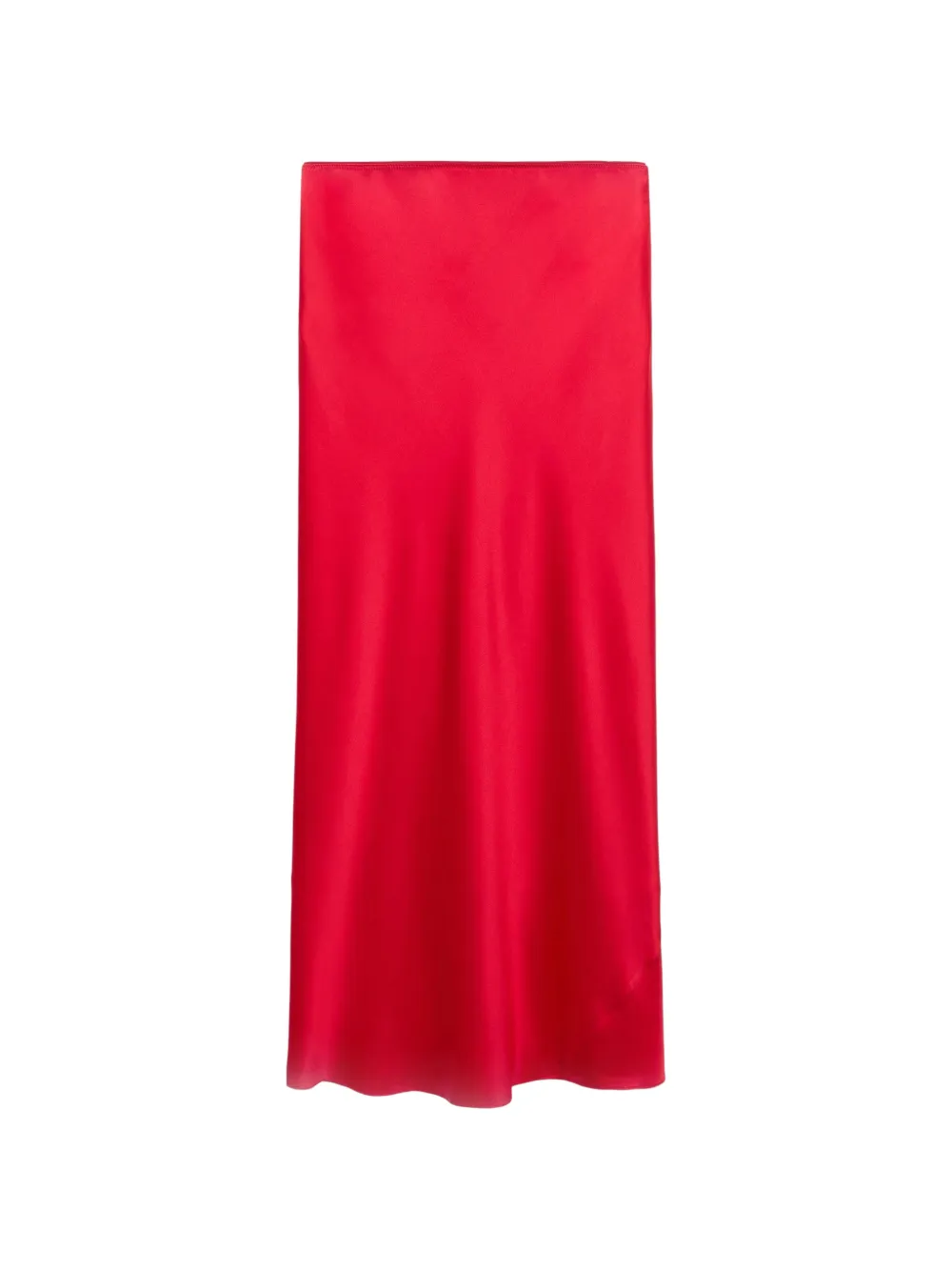 Dorothee Schumacher bias-cut midi straight skirt - Rosso