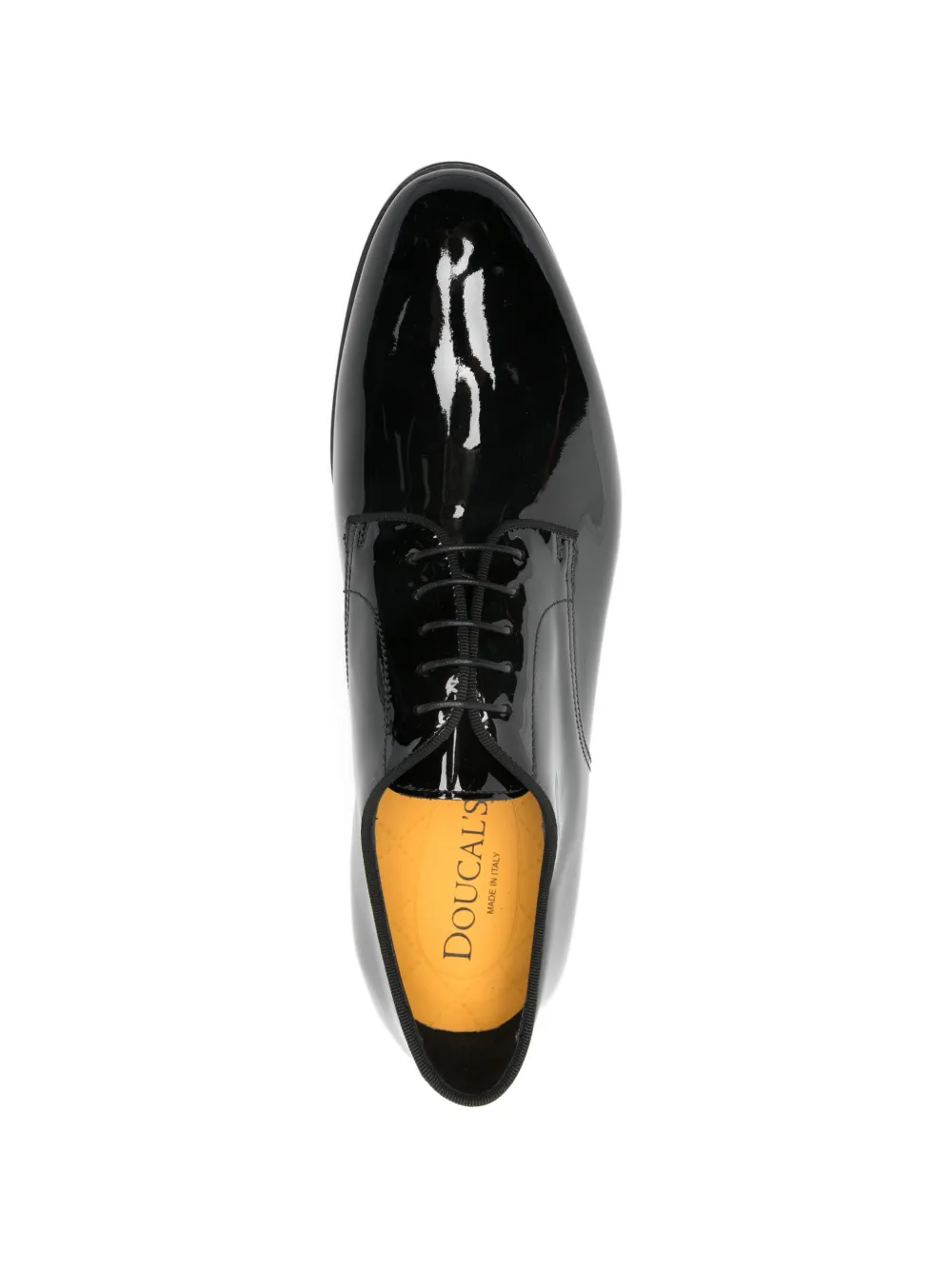 Doucal's Derby schoenen van lakleer Zwart