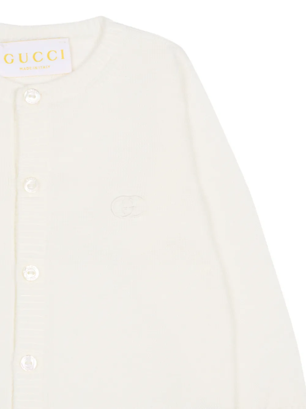 Gucci Kids Babypakje met borduurwerk Beige