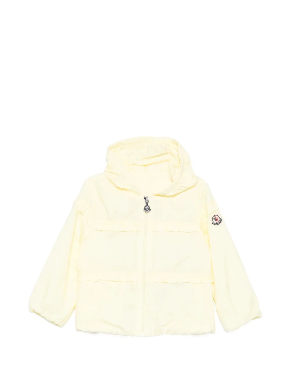 Moncler Enfant Hiti ラッフル フーデッドジャケット | イエロー