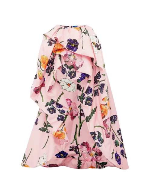 Leo Lin декорированная юбка Fiorella