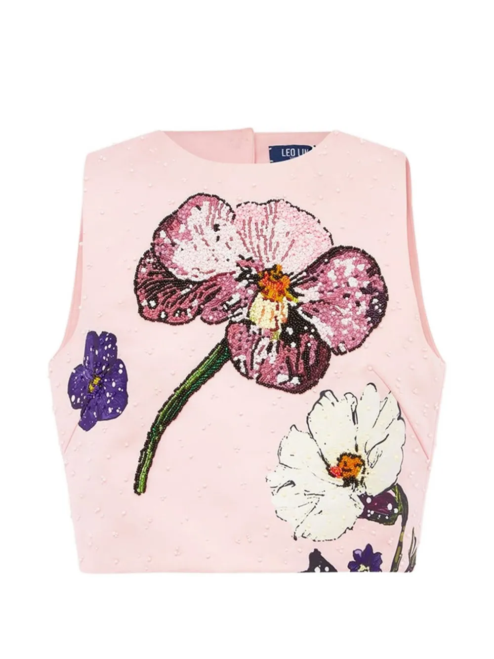 Leo Lin Top Iris con decorazione - Rosa