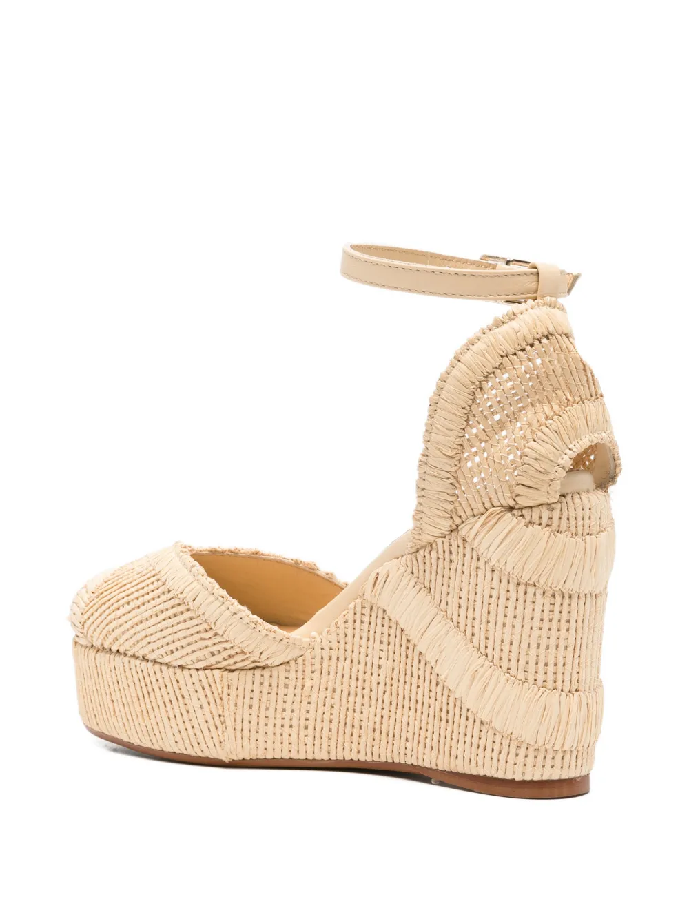 Castañer Geweven sandalen met enkelbandje Beige