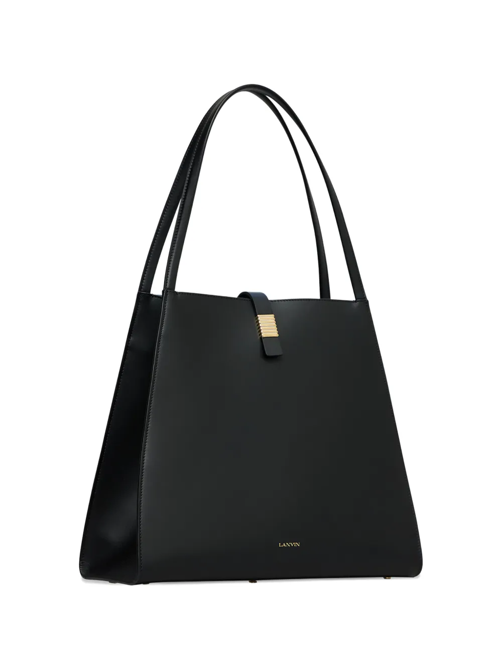 Lanvin Leather Shoulder Bag In Black
